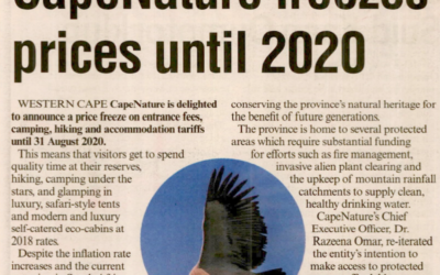 CAPENATURE FREEZES PRICES UNTIL 2020