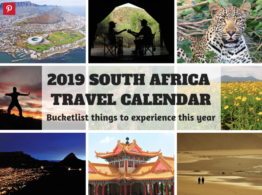 The 2019 South Africa Travel Calendar: Bucket list things to experience this year.