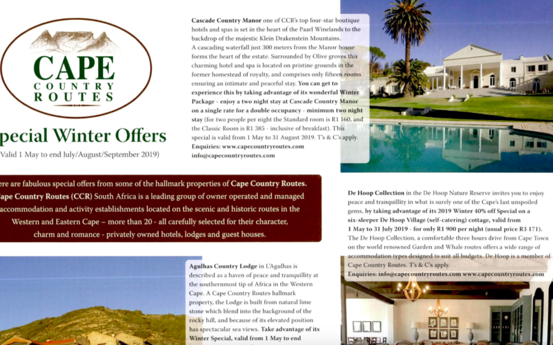 SPECIAL WINTER OFFERS